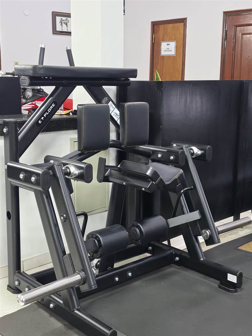 Detalle de máquina de musculación
